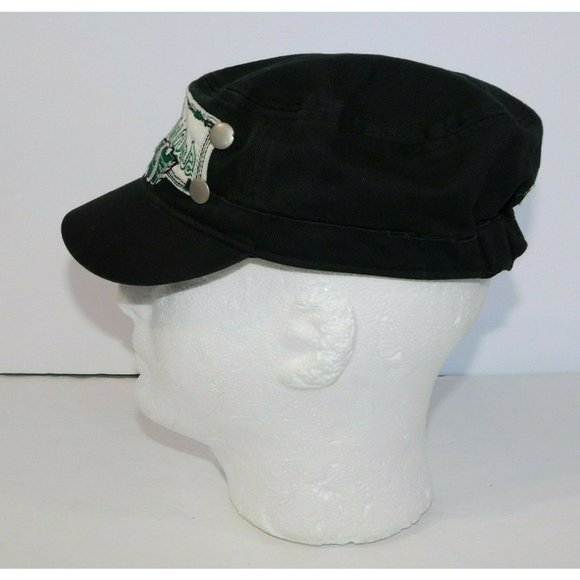 Vintage CFL Saskatchewan Roughriders Old Time Football Black Cap hat - Picture 4 of 9